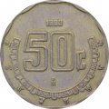 Мексика 50 сентаво 1993 год