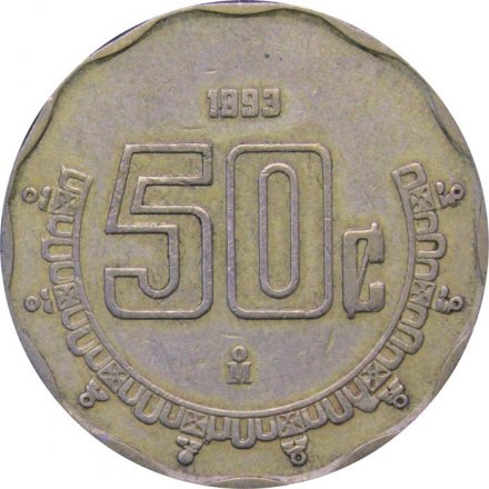 Мексика 50 сентаво 1993 год