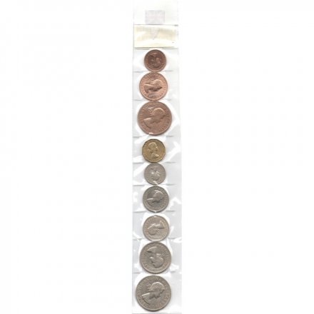 Набор из 9 монет Великобритания 1953-1970 год - Елизавета II