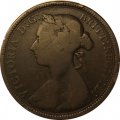 Великобритания 1/2 пенни 1893 год - Королева Виктория