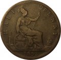 Великобритания 1/2 пенни 1893 год - Королева Виктория