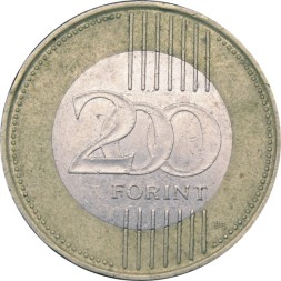 Венгрия 200 форинтов 2009 год
