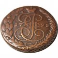 5 копеек 1795 год ЕМ Екатерина II (1762 - 1796) - VF+