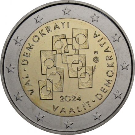 Финляндия 2 евро 2024 год - Выборы и демократия