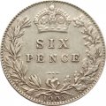 Великобритания 6 пенсов 1905 год