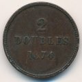 Гернси 2 дубля 1874 год