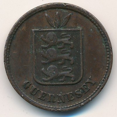 Гернси 2 дубля 1874 год