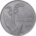 Финляндия 10 пенни 1991 год - Ландыш. Пчелиные соты
