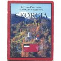 Набор из 8 пробных евромонет Грузия 2004 год (в буклете)