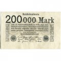 Веймарская республика (Германия) 200000 марок 1923 год - XF