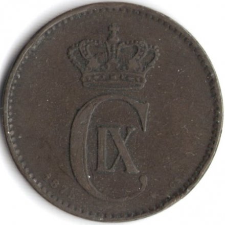 Дания 2 эре 1875 год