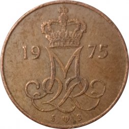 Дания 5 эре 1975 год