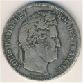 Франция 5 франков 1836 год