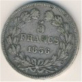 Франция 5 франков 1836 год