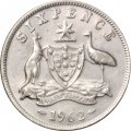 Австралия 6 пенсов 1962 год