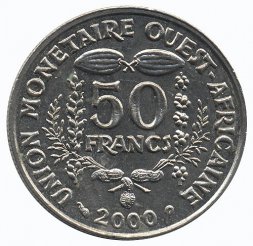 Западная Африка 50 франков 2000 год