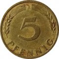 ФРГ 5 пфеннигов 1949 год (J)