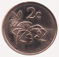 Монета Токелау 2 цента 2017 год - Краб