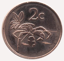Токелау 2 цента 2017 год - Краб