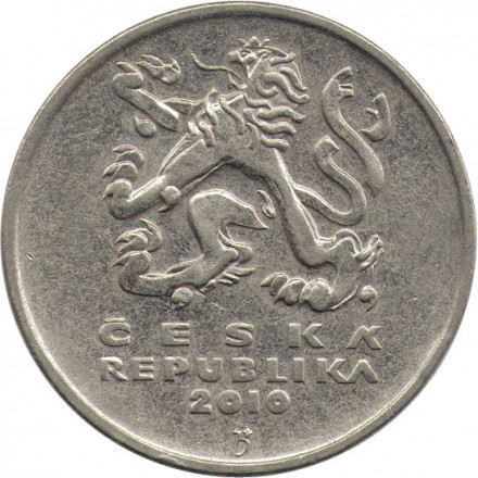 Чехия 5 крон 2010 год