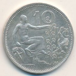 Чехословакия 10 крон 1931 год