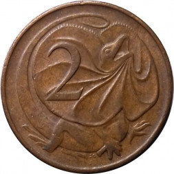 Австралия 2 цента 1975 год