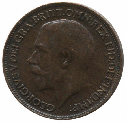 Великобритания 1 фартинг 1918 год