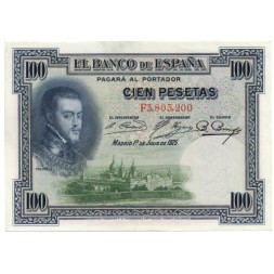 Испания 100 песет 1925 год - XF