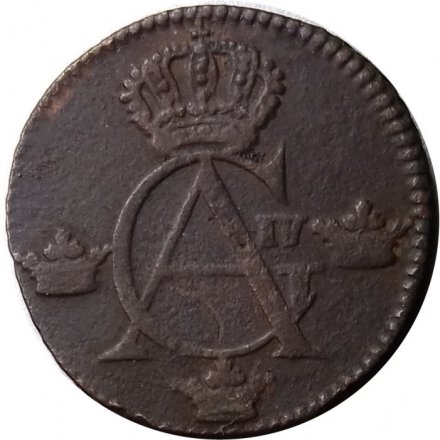 Швеция 1/4 скиллинга 1805 год