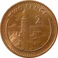 Гибралтар 2 пенса 2000 год - Маяк