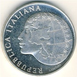 Италия 500 лир 1985 год - Итальянское президентство в Европейском экономическом сообществе (BU)