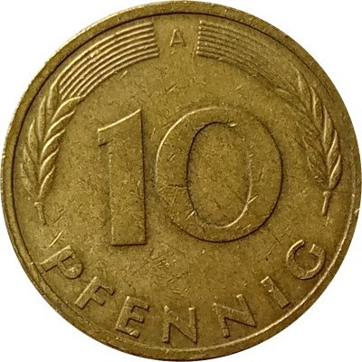 ФРГ 10 пфеннигов 1992 год (A)
