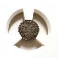 Алтын 1704 год БК Пётр I (1699 - 1725) - обозначение даты &quot;ЯѰД&quot; - AU - в слабе ННР