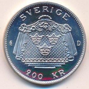 Швеция 200 крон 1992 год
