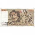 Франция 100 франков 1983 год - следы от степлера - VF