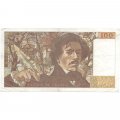Франция 100 франков 1983 год - следы от степлера - VF