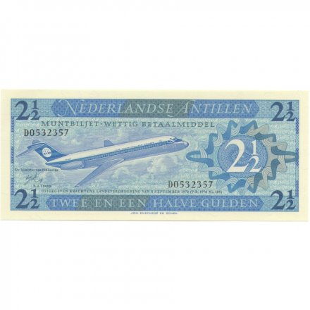 Антильские Острова 2 1/2 гульден 1970 год - Лайнер UNC