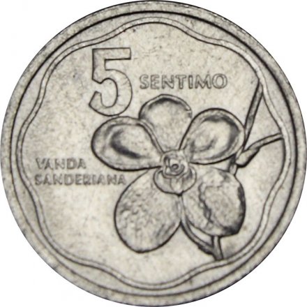 Филиппины 5 сентимо 1990 год
