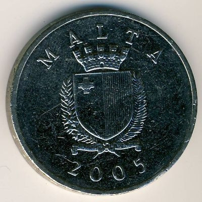 Мальта 1 лира 2005 год