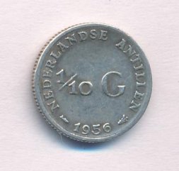 Антильские острова 1/10 гульдена 1956 год
