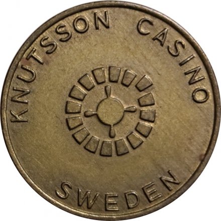 Игровой жетон Knutsson casino. Швеция