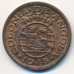 Ангола 20 сентаво 1948 год