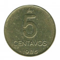 Аргентина 5 сентаво 1986 год
