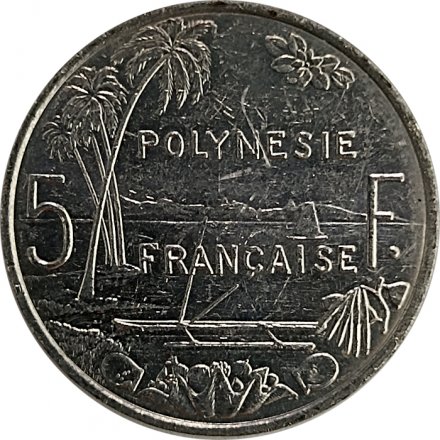 Французская Полинезия 5 франков 2010 год