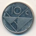 Аруба 10 центов 1988 год