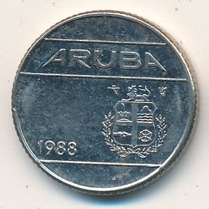 Аруба 10 центов 1988 год