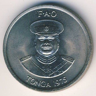 Тонга 10 сенити 1975 год