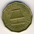 Фиджи 3 пенса 1955 год