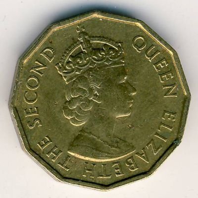 Фиджи 3 пенса 1955 год