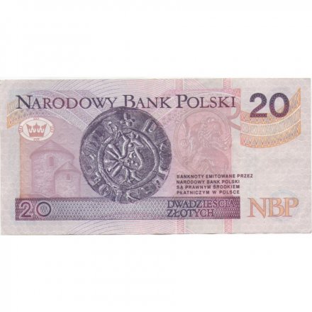 Польша 20 злотых 1994 год - Король Болеслав Храбрый VF-XF